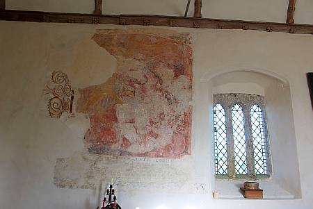 Honeychurch - Detail of Wall Painting